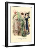 Graceful Evening and Dinner Gowns-null-Framed Art Print