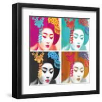 Graceful Geisha-Belle Poesia-Framed Giclee Print