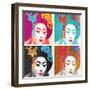 Graceful Geisha-Belle Poesia-Framed Giclee Print