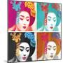 Graceful Geisha-Belle Poesia-Mounted Giclee Print