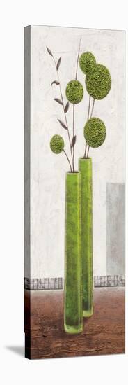 Graceful Green Balloons-Karsten Kirchner-Stretched Canvas