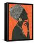Graceful Majesty I Orange-Emily Adams-Framed Stretched Canvas