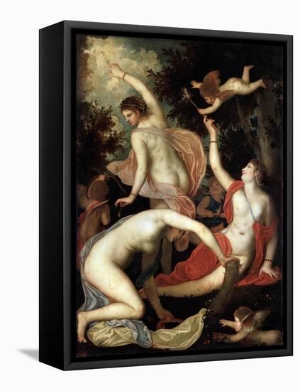 Graces and Cupid, C1600-1640-Padovanino-Framed Stretched Canvas