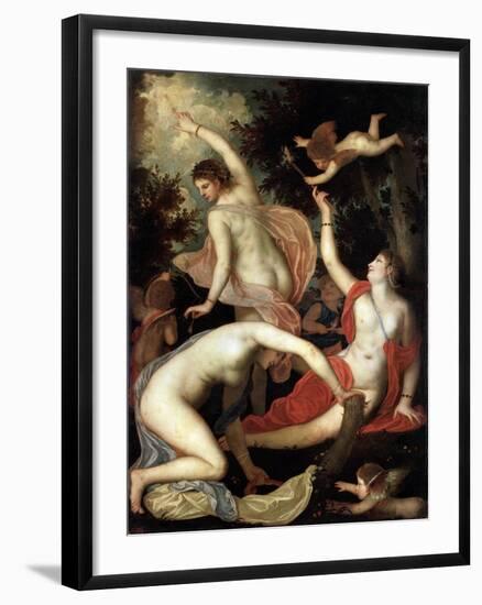 Graces and Cupid, C1600-1640-Padovanino-Framed Giclee Print