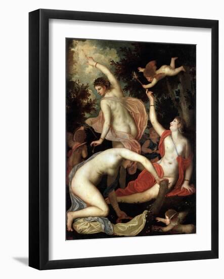 Graces and Cupid, C1600-1640-Padovanino-Framed Giclee Print