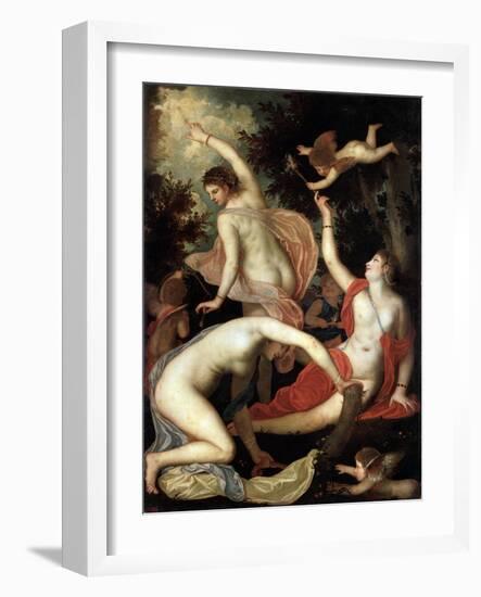 Graces and Cupid, C1600-1640-Padovanino-Framed Giclee Print