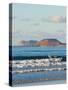Graciosa Island Beyond Lanzarote's Finest Surf Beach at Famara, Canary Islands-Robert Francis-Stretched Canvas