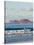 Graciosa Island Beyond Lanzarote's Finest Surf Beach at Famara, Canary Islands-Robert Francis-Stretched Canvas