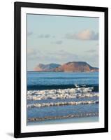 Graciosa Island Beyond Lanzarote's Finest Surf Beach at Famara, Canary Islands-Robert Francis-Framed Photographic Print