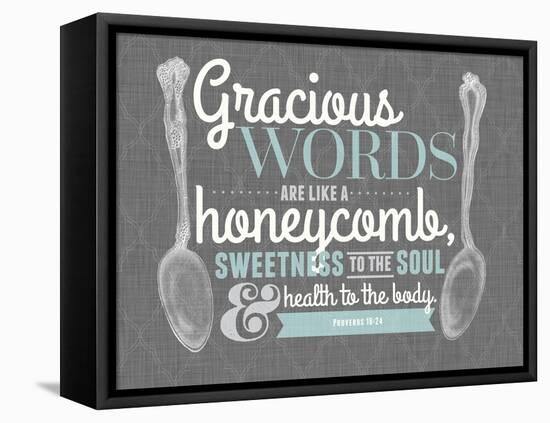 Gracious Words-null-Framed Stretched Canvas