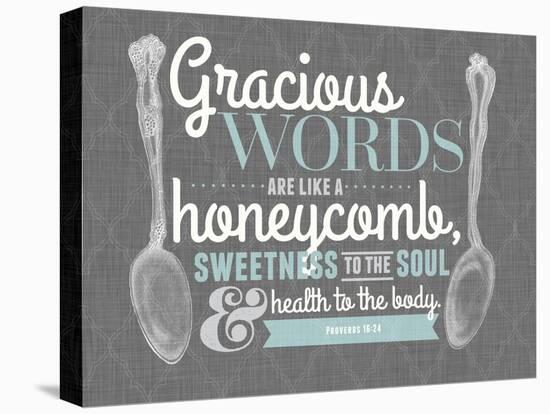 Gracious Words-null-Stretched Canvas