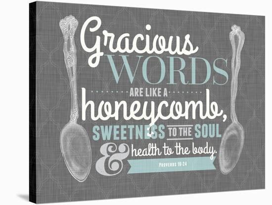 Gracious Words-null-Stretched Canvas