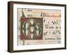 Gradual A: Initial Letter G, Gaudete-Unknown-Framed Giclee Print