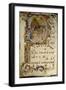 Graduale No.5 Historiated Initial P Depicting the Nativity-Rossello Franchi-Framed Giclee Print