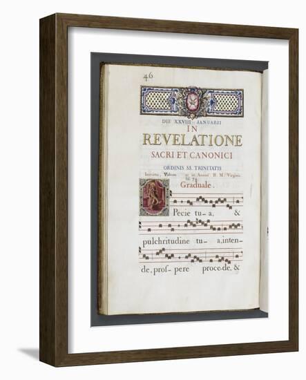 Graduale romanum, exécuté par P. Louis Blouin-J.B. de Bray-Framed Giclee Print