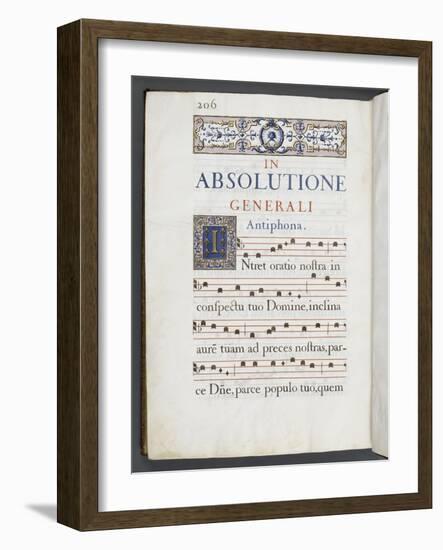 Graduale romanum, exécuté par P. Louis Blouin-J.B. de Bray-Framed Giclee Print