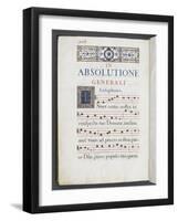 Graduale romanum, exécuté par P. Louis Blouin-J.B. de Bray-Framed Giclee Print