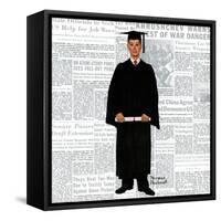 "Graduate", June 6,1959-Norman Rockwell-Framed Stretched Canvas