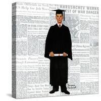 "Graduate", June 6,1959-Norman Rockwell-Stretched Canvas