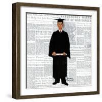 "Graduate", June 6,1959-Norman Rockwell-Framed Giclee Print