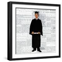 "Graduate", June 6,1959-Norman Rockwell-Framed Giclee Print