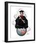 "Graduate on Top of the World,"June 13, 1925-Edmund Davenport-Framed Giclee Print