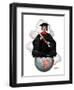 "Graduate on Top of the World,"June 13, 1925-Edmund Davenport-Framed Premium Giclee Print