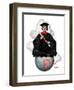 "Graduate on Top of the World,"June 13, 1925-Edmund Davenport-Framed Giclee Print