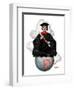 "Graduate on Top of the World,"June 13, 1925-Edmund Davenport-Framed Giclee Print