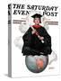 "Graduate on Top of the World," Saturday Evening Post Cover, June 13, 1925-Edmund Davenport-Stretched Canvas