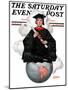 "Graduate on Top of the World," Saturday Evening Post Cover, June 13, 1925-Edmund Davenport-Mounted Giclee Print