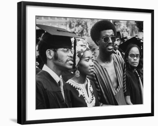 Graduating Africian Americans Wearing African Style Fashions at Howard University-Charles H^ Phillips-Framed Photographic Print