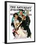 "Graduating Couple," Saturday Evening Post Cover, June 11, 1927-Ellen Pyle-Framed Giclee Print