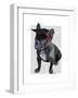 Graduation French Bulldog-Fab Funky-Framed Art Print