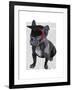 Graduation French Bulldog-Fab Funky-Framed Art Print