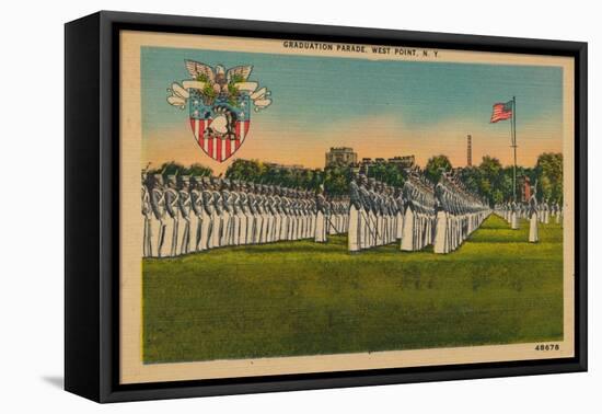 Graduation Parade, West Point, New York, C1940S-null-Framed Stretched Canvas