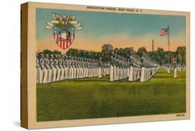 Graduation Parade, West Point, New York, C1940S-null-Stretched Canvas