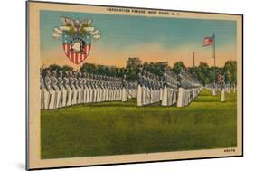 Graduation Parade, West Point, New York, C1940S-null-Mounted Giclee Print