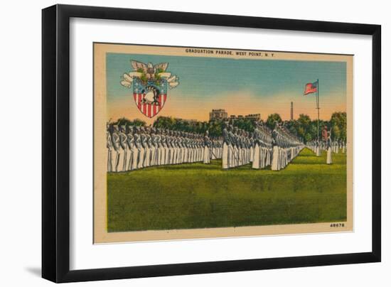 Graduation Parade, West Point, New York, C1940S-null-Framed Premium Giclee Print