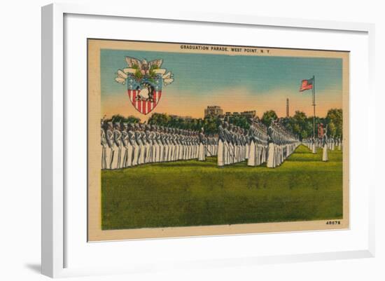 Graduation Parade, West Point, New York, C1940S-null-Framed Giclee Print