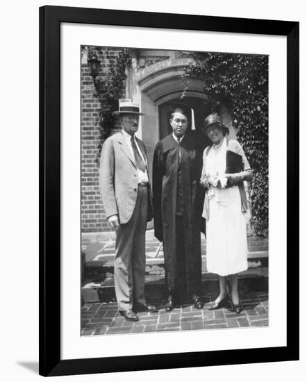 Graduation Snapshot at University of Illinois, Ca. 1935-null-Framed Photographic Print