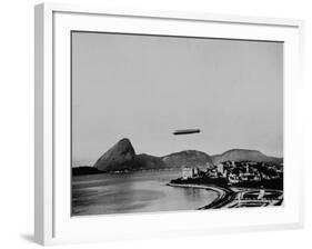 Graf Zeppelin Flying over Rio-null-Framed Photographic Print