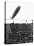 Graf Zeppelin Passing Low over Wembley Stadium During FA Cup Final Where Arsenal Beat Huddersfield-null-Stretched Canvas