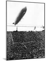 Graf Zeppelin Passing Low over Wembley Stadium During FA Cup Final Where Arsenal Beat Huddersfield-null-Mounted Photographic Print