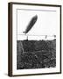 Graf Zeppelin Passing Low over Wembley Stadium During FA Cup Final Where Arsenal Beat Huddersfield-null-Framed Photographic Print