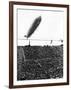 Graf Zeppelin Passing Low over Wembley Stadium During FA Cup Final Where Arsenal Beat Huddersfield-null-Framed Photographic Print