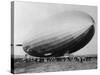 Graf Zeppelin People Mill Around as the Airship Prepares for Take Off-null-Stretched Canvas