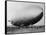 Graf Zeppelin People Mill Around as the Airship Prepares for Take Off-null-Framed Stretched Canvas