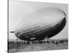 Graf Zeppelin People Mill Around as the Airship Prepares for Take Off-null-Stretched Canvas