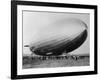 Graf Zeppelin People Mill Around as the Airship Prepares for Take Off-null-Framed Photographic Print